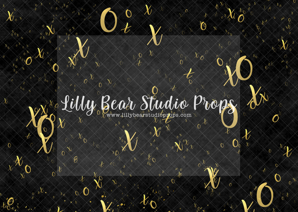 Falling Xs and Os - Lilly Bear Studio Props, Fabric, FABRICS, gold and black, spring, valentine, valentine backdrop, valentine letter, valentines, valentines day, valentines kisses, x's and o's, xoxo