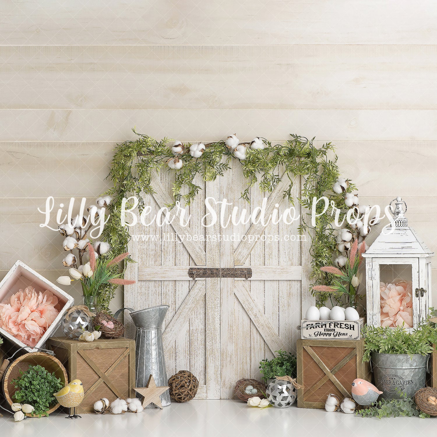 Farm Fresh by Sweet Memories Photos By Carolyn sold by Lilly Bear Studio Props, birds - birthday - bunny - cake smash
