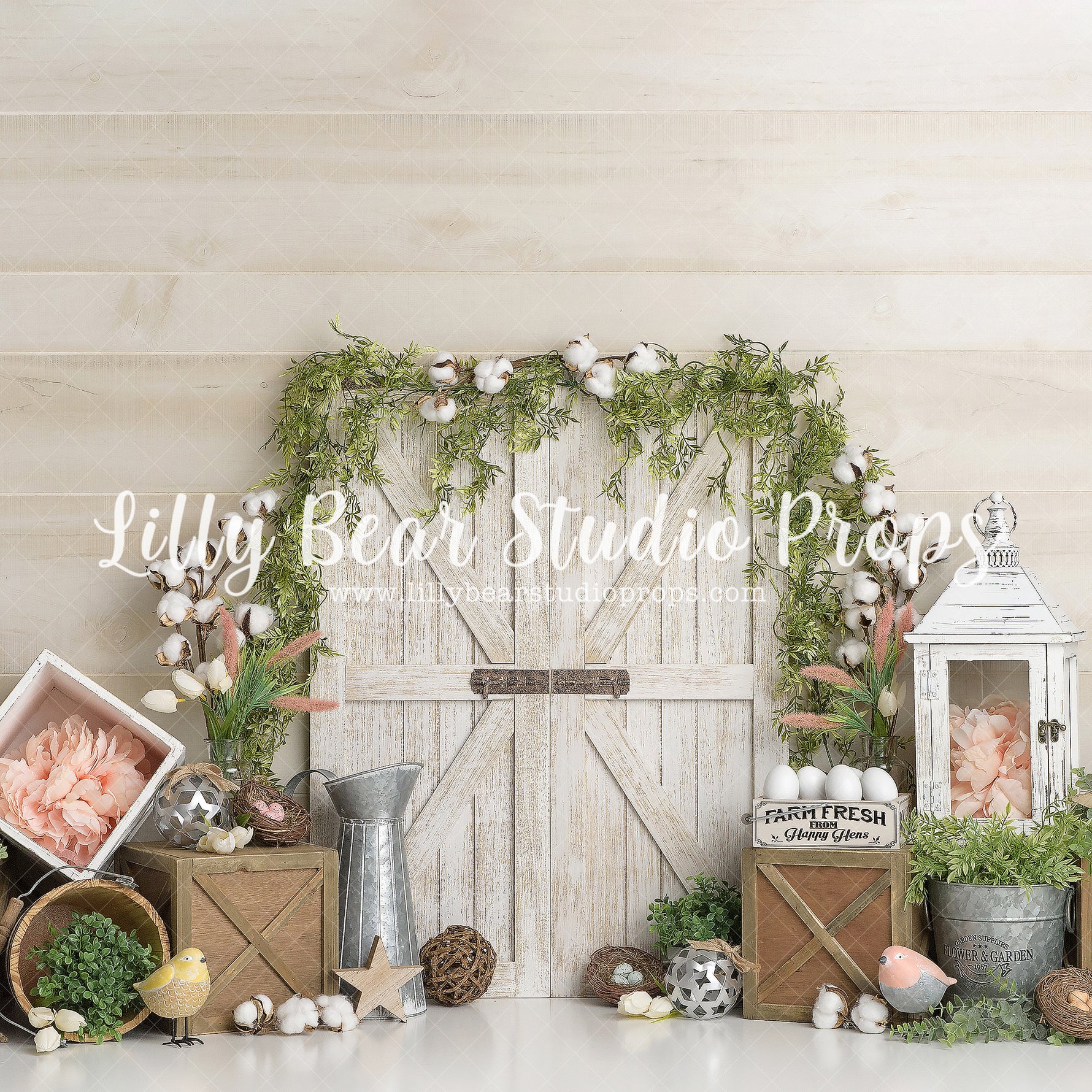 Farm Fresh by Sweet Memories Photos By Carolyn sold by Lilly Bear Studio Props, birds - birthday - bunny - cake smash