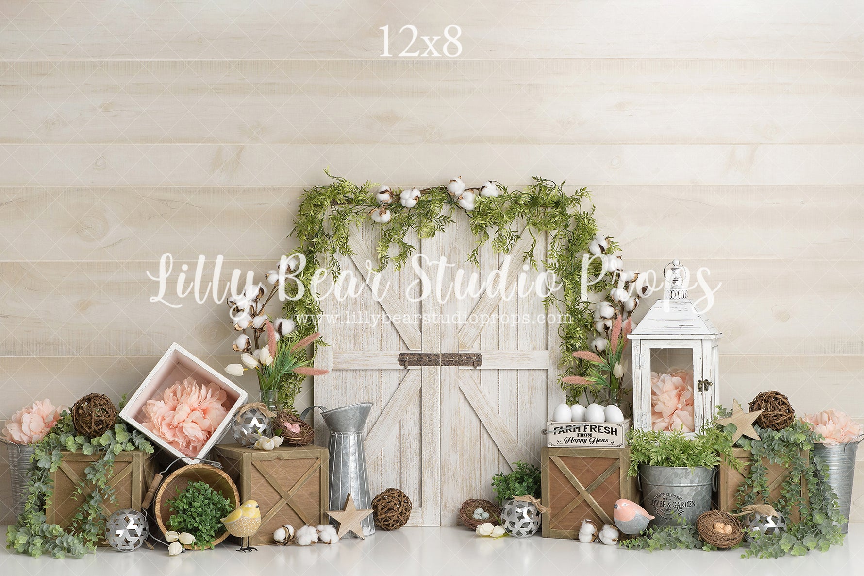 Farm Fresh by Sweet Memories Photos By Carolyn sold by Lilly Bear Studio Props, birds - birthday - bunny - cake smash