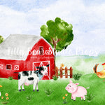 Watercolour Farm Friends - Lilly Bear Studio Props, baby deer, critters, deer, farm, farm animals, farm field, farm fresh, farmhouse, fox, foxy, into the wild, into the woods, little wild one, one fox, our little fox, spring wood, where the wild things are, wild, wild animal, wild animals, woodland, woodland animals, woodland creatures, woodland forest, woodland friends, woods