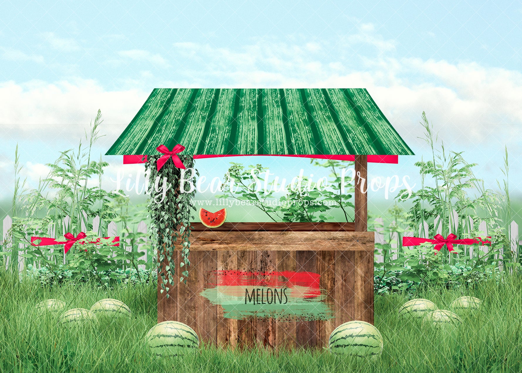 Farmers Market Watermelons - Lilly Bear Studio Props, cherry blossoms, daisies, Fabric, FABRICS, floral bed, flowers, One in a Melon, sunshine, watermelon, watermelon farm, watermelon seeds, watermelon slices, watermelon stand, watermelon stripes, watermelon sugar high, watermelons, you are my sunshine