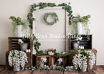Farmhouse Inspired - Lilly Bear Studio Props, boho greenery, bunny, cake smash, FABRICS, floral, garden, girl, Greenhouse, happy easter, spring, spring boho, spring floral, spring flowers