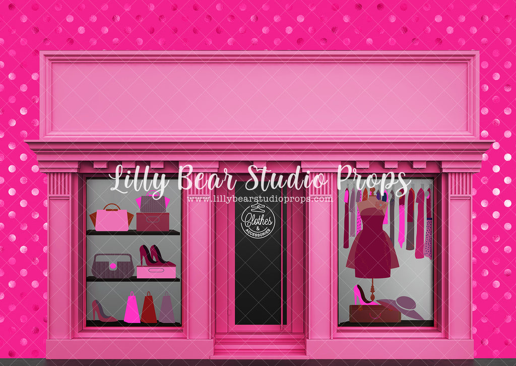 Fashion Frenzy - Lilly Bear Studio Props, clothing, clothing store, dress, dresses, fashion, fashion store, girl clothing, girl store, girls clothing, pink clothing shop, pink shop, pink store, shoes