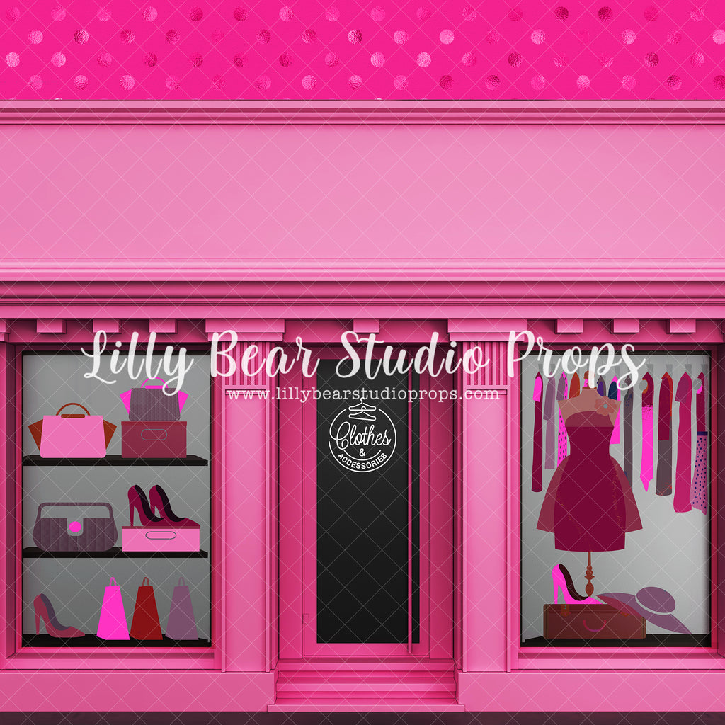 Fashion Frenzy - Lilly Bear Studio Props, clothing, clothing store, dress, dresses, fashion, fashion store, girl clothing, girl store, girls clothing, pink clothing shop, pink shop, pink store, shoes