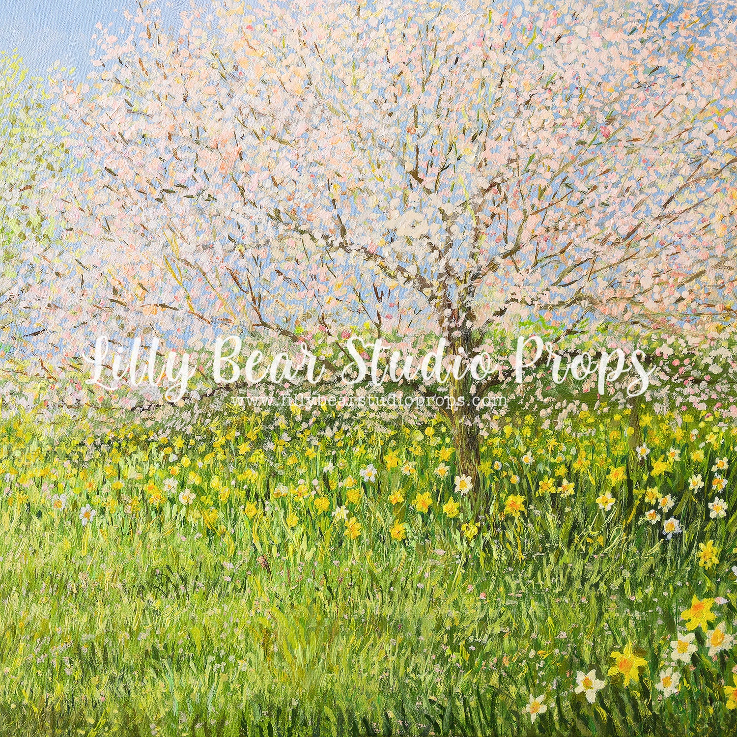 Field of Daffodils by Lilly Bear Studio Props sold by Lilly Bear Studio Props, art - brick - cake smash - daffodils - d