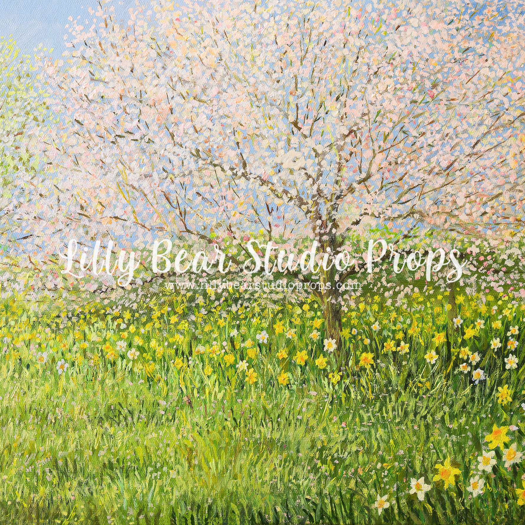 Field of Daffodils by Lilly Bear Studio Props sold by Lilly Bear Studio Props, art - brick - cake smash - daffodils - d