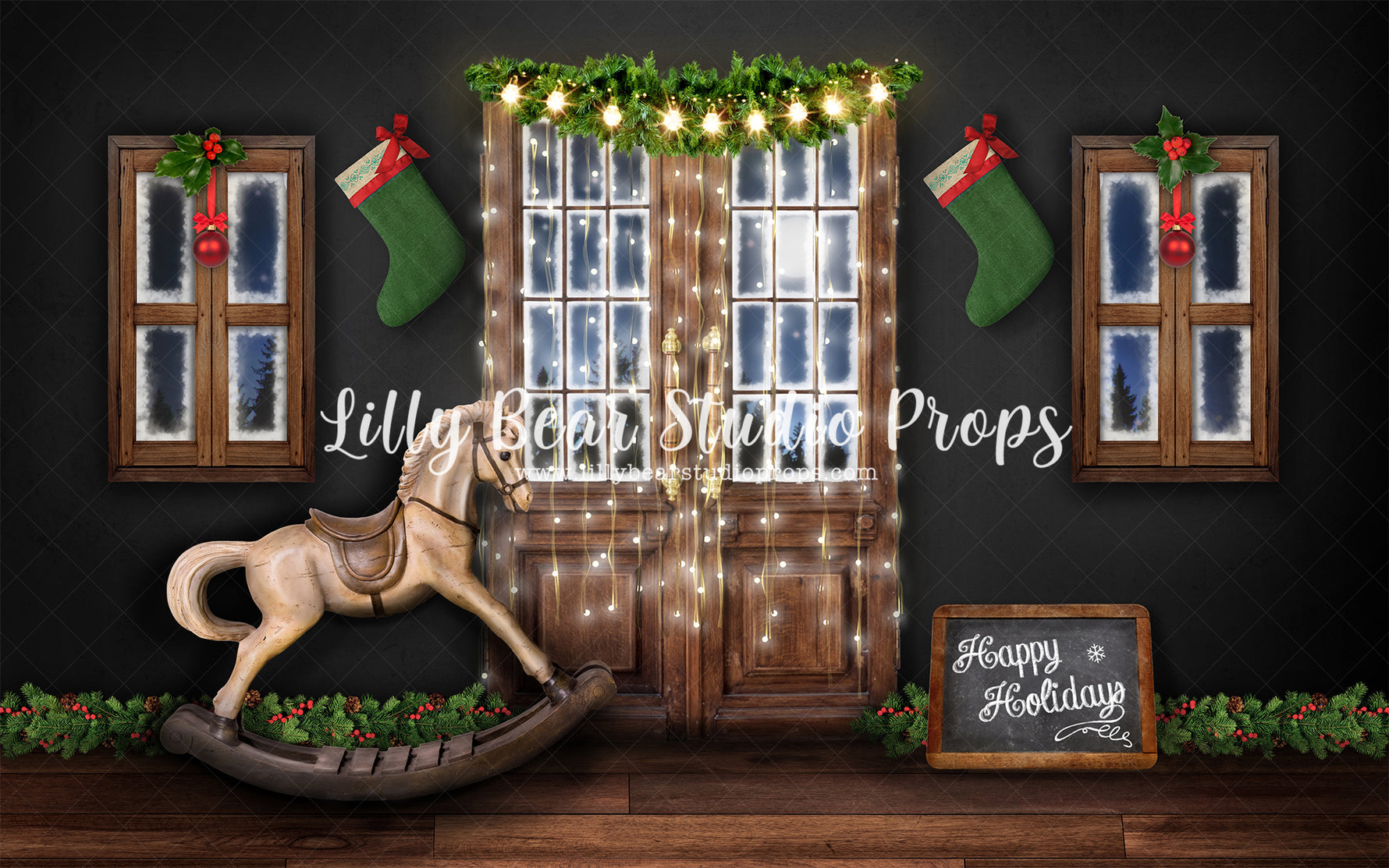 Fireside Christmas Entry by Jessica Ruth Photography sold by Lilly Bear Studio Props, believe - candles - chrismas ligh