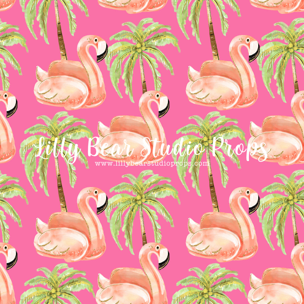 Flamingo Palm by Lilly Bear Studio Props sold by Lilly Bear Studio Props, aloha - flamingo - glitter - glitter texture