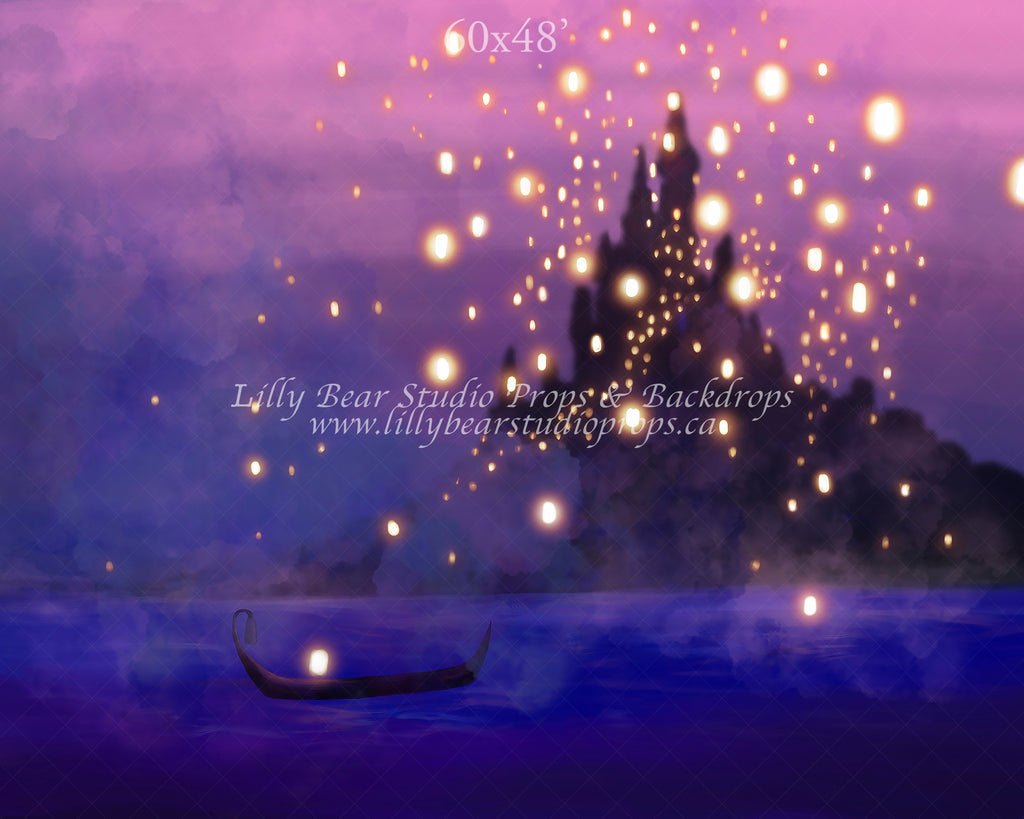 Floating Lanterns by Jessica Ruth Photography sold by Lilly Bear Studio Props, castle - disney - fantasy - floating lan