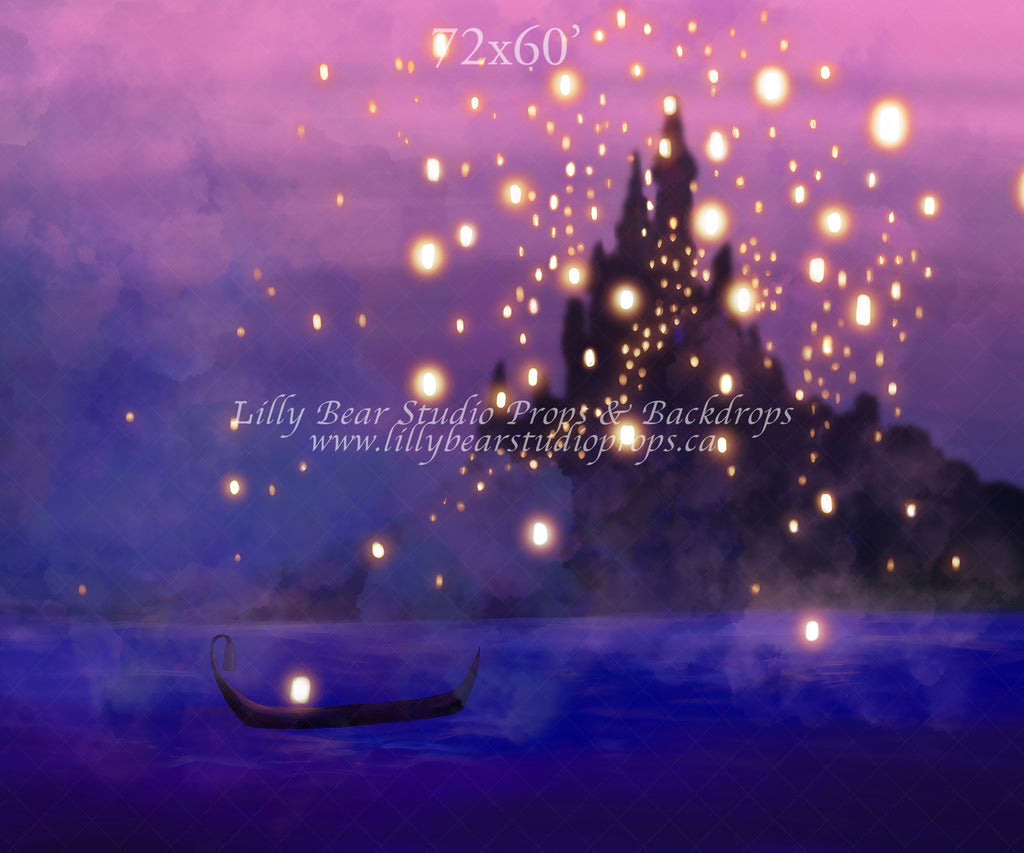 Floating Lanterns by Jessica Ruth Photography sold by Lilly Bear Studio Props, castle - disney - fantasy - floating lan