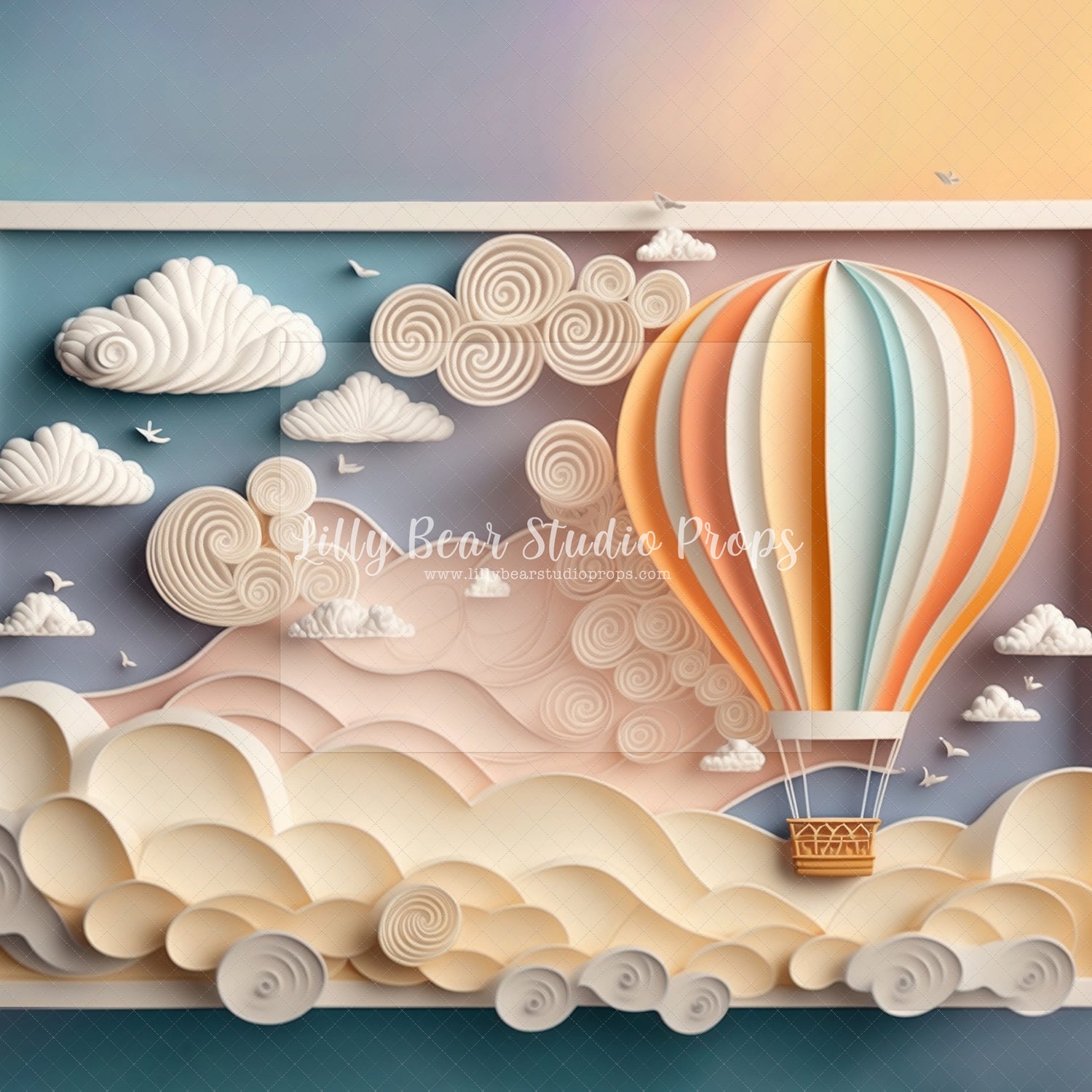 Floating Through Pastel Skies