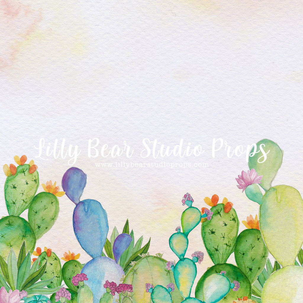 Floral Cactus by Lilly Bear Studio Props sold by Lilly Bear Studio Props, boys - catus - desert - dessert - FABRICS - g