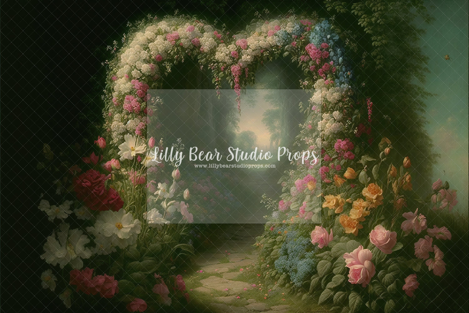 Floral Heart Arch