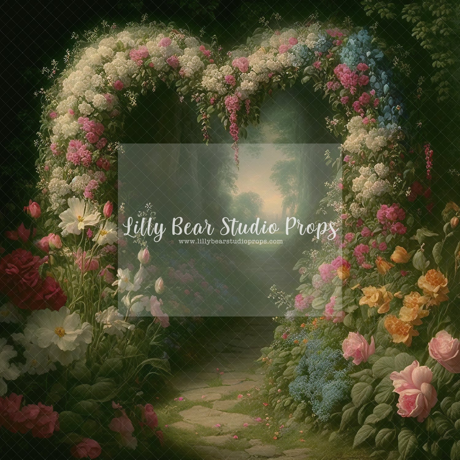 Floral Heart Arch
