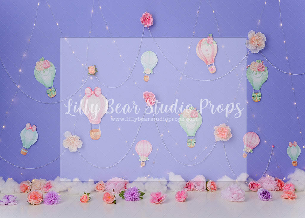 Floral Hot Air Balloons - Lilly Bear Studio Props, balloons, clouds, Fabric, FABRICS, floral balloons, hot air balloon