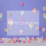 Floral Hot Air Balloons - Lilly Bear Studio Props, balloons, clouds, Fabric, FABRICS, floral balloons, hot air balloon