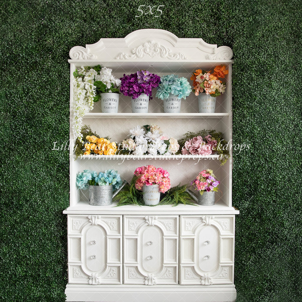 Floral Hutch by Meagan Paige Photography sold by Lilly Bear Studio Props, FABRICS - floral - flowers - garden - hutch