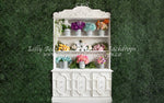 Floral Hutch by Meagan Paige Photography sold by Lilly Bear Studio Props, FABRICS - floral - flowers - garden - hutch