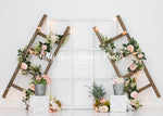 Floral Ladders by Karissa Knowles Photography sold by Lilly Bear Studio Props, floral - flower - flowers - flowers vine