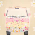 Flower Child Hippie by Sweet Little Blessings - Lilly Bear Studio Props, 60s, blushing, daisies, daisy, daisy flowers, FABRICS, floral, girl, groovy, groovy man, groovy one, hippie, paper flower wall, paper flowers, pastel pink flowers, peace, peace and love, peace love, peace symbol, VW bus, VW camper, white daisies, yellow daisies