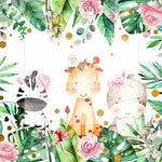 Flower Jungle Confetti - Lilly Bear Studio Props, baby jungle, elephant jungle, fabric, fine art, girls, heart jungle, into the jungle, jungle, jungle animals, jungle first birthday, jungle one, jungle party, jungle safari party, little wild one, poly, simple garland, spanish moss, vinyl, welcome to the jungle, wild jungle, wild one, wild one girl, Wrinkle Free Fabric