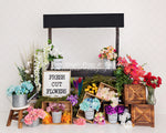 Flower Market by Meagan Paige Photography sold by Lilly Bear Studio Props, FABRICS - floral - flower market - garden