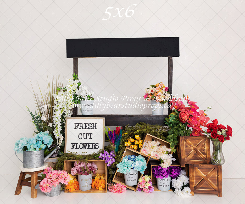 Flower Market by Meagan Paige Photography sold by Lilly Bear Studio Props, FABRICS - floral - flower market - garden