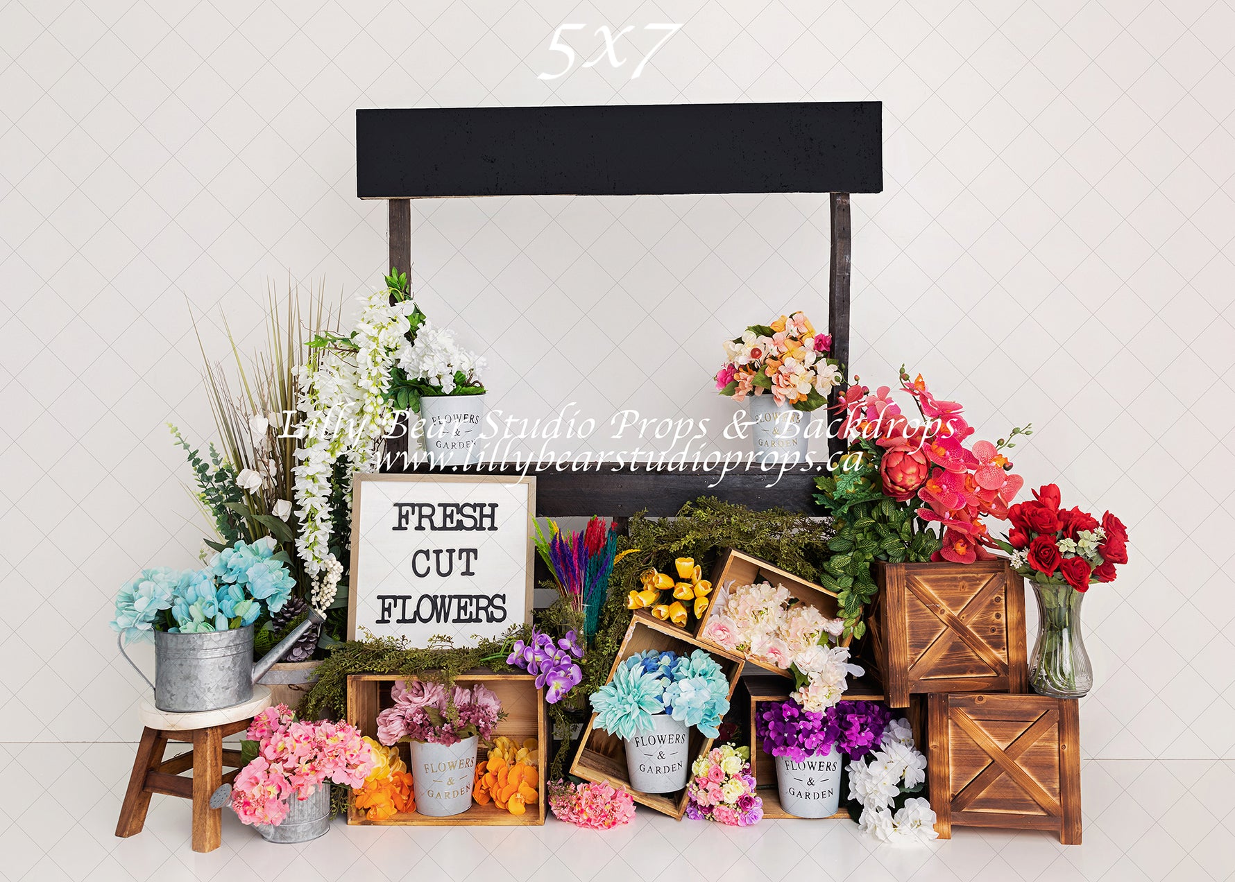 Flower Market by Meagan Paige Photography sold by Lilly Bear Studio Props, FABRICS - floral - flower market - garden