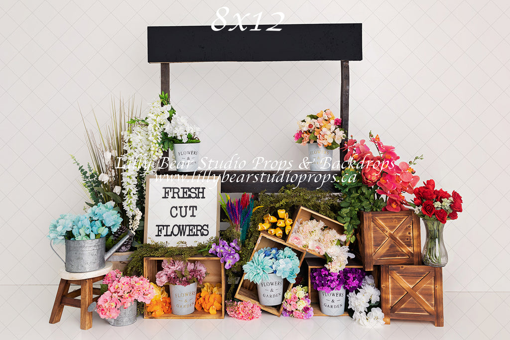 Flower Market by Meagan Paige Photography sold by Lilly Bear Studio Props, FABRICS - floral - flower market - garden