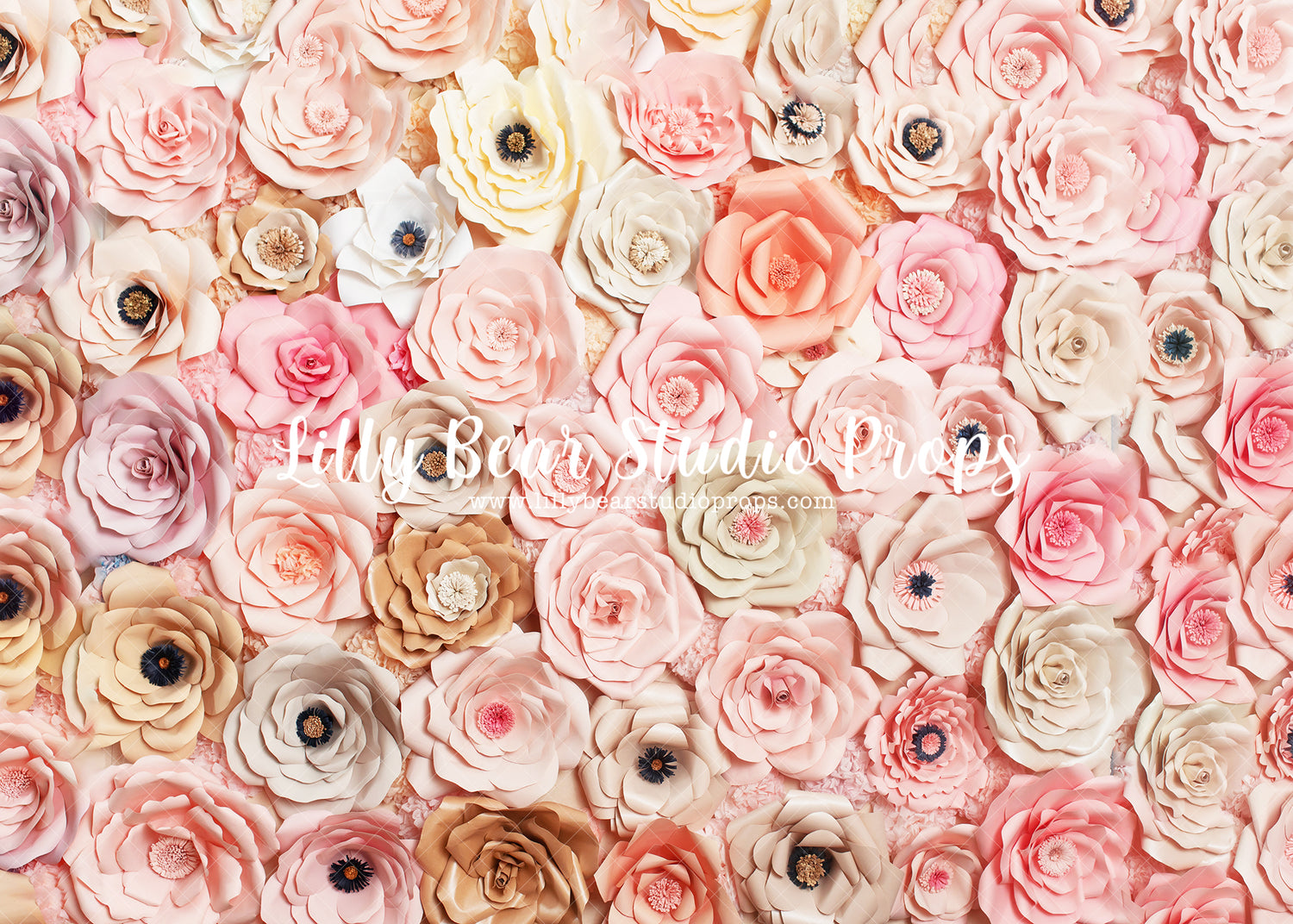 Flower Power - Lilly Bear Studio Props, flower, flower power, flower wall, paper flowers, pink flowers, spring flowers