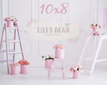 Flowers and Ladders by Lilly Bear Studio Props sold by Lilly Bear Studio Props, FABRICS - floral - flowers - ladder - p