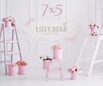 Flowers and Ladders by Lilly Bear Studio Props sold by Lilly Bear Studio Props, FABRICS - floral - flowers - ladder - p