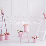 Flowers and Ladders by Lilly Bear Studio Props sold by Lilly Bear Studio Props, FABRICS - floral - flowers - ladder - p
