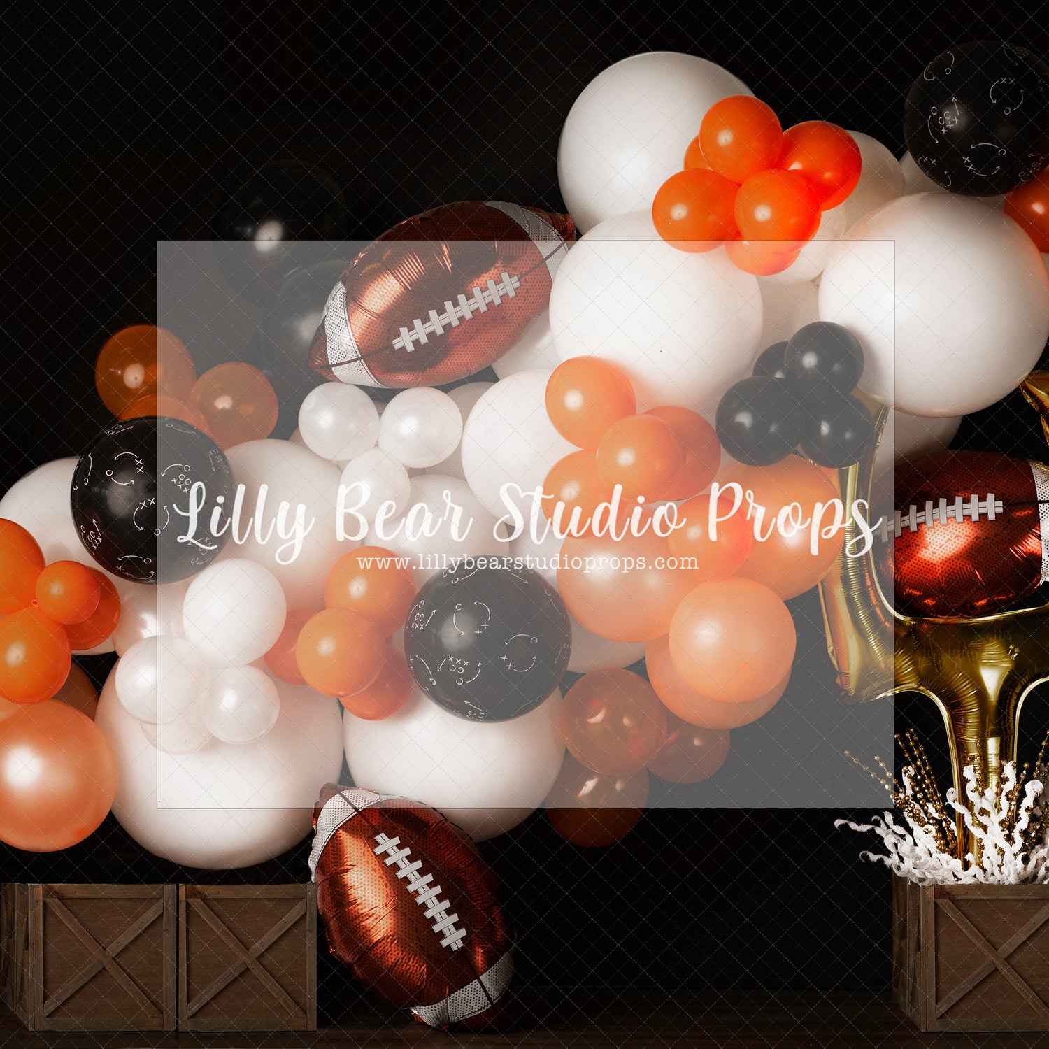 Football Huddle - Lilly Bear Studio Props, football, football field, football field grass, football grass, football player, footballs, score, scoreboard