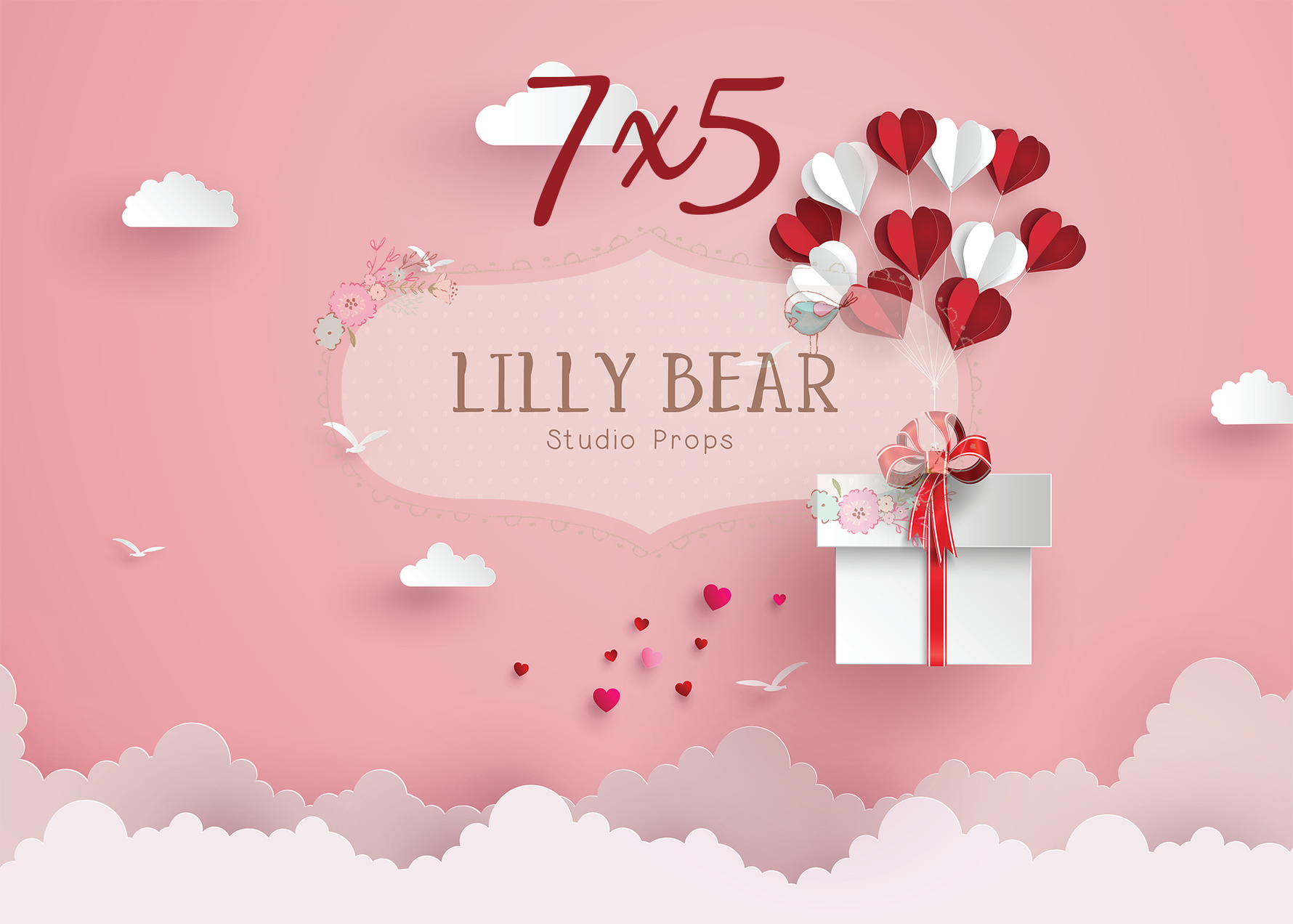 Forever Yours by Lilly Bear Studio Props sold by Lilly Bear Studio Props, FABRICS - gifts - girl - hearts - love - vale