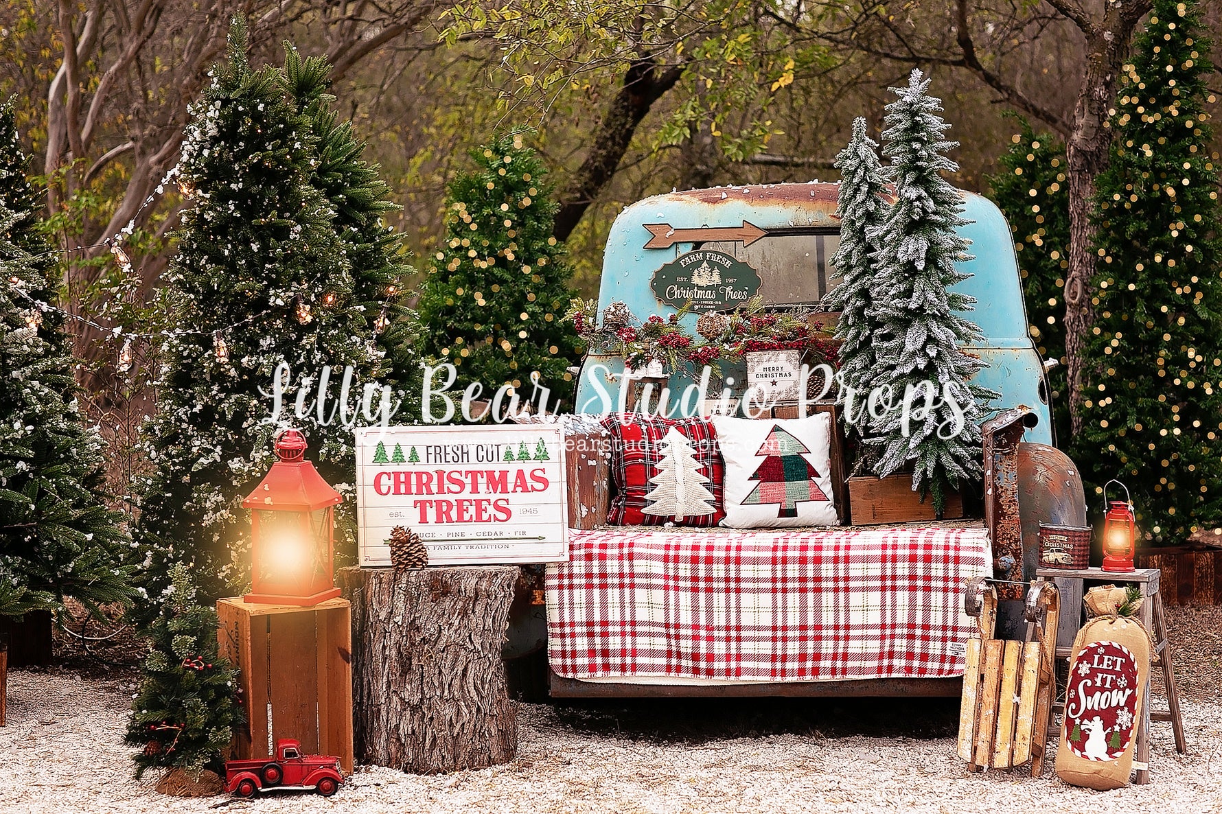 Fresh Cut Christmas Trees - Lilly Bear Studio Props, animals, autumn forest, dark forest, enchanted forest, Fabric, FABRICS, fall forest, forest, forest animals, forest entry, forest floor, forest friends, forest painting, fox, green forest, into the wild, lanterns, little wild one, misty forest, moon, moonlight, moonlight forest, night forest, nighttime, owl, pine forest, pine tree, pine tree forest, pine trees, raccoon, where the wild things are, wild, wild animal, wild one, wild things, woodland forest