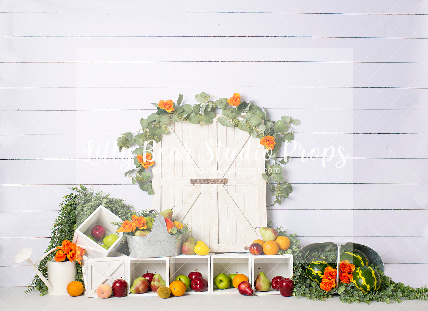 Fresh and Fruity - Lilly Bear Studio Props, barn door, bird, birds, FABRICS, fresh fruit, fruit, fruit market, little flower shop, spring, spring garden