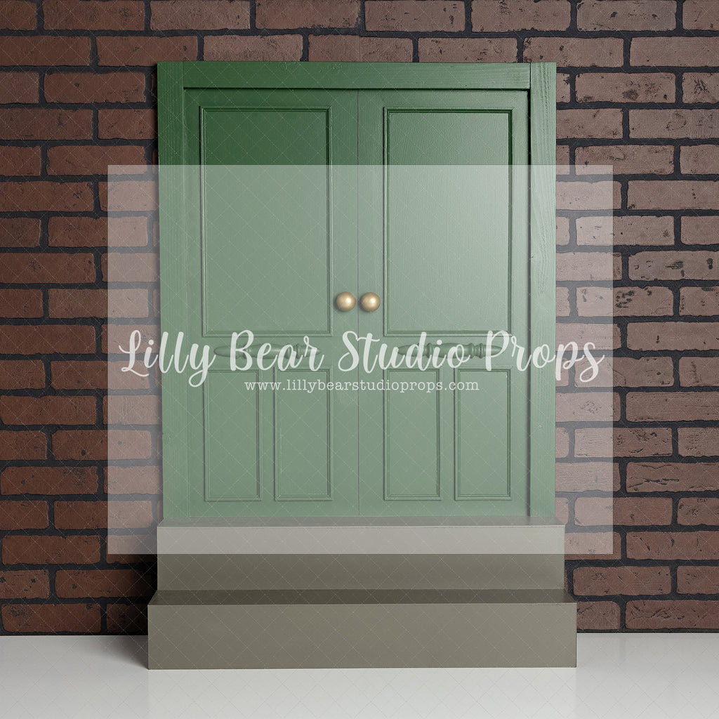 Friendly Street Door - Lilly Bear Studio Props, green door, sesame street