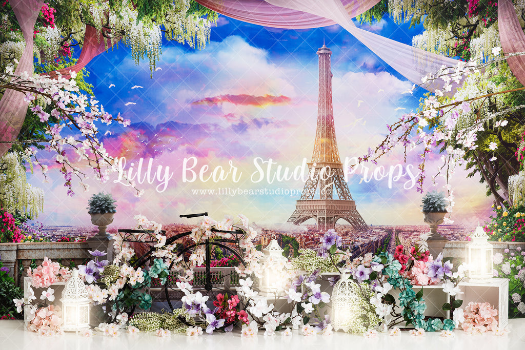 From Paris with Love - Lilly Bear Studio Props, eiffle tower, europe, FABRICS, france, french, french garden, french morning, french romance, garden, paris, paris garden, parisian, pretty garden