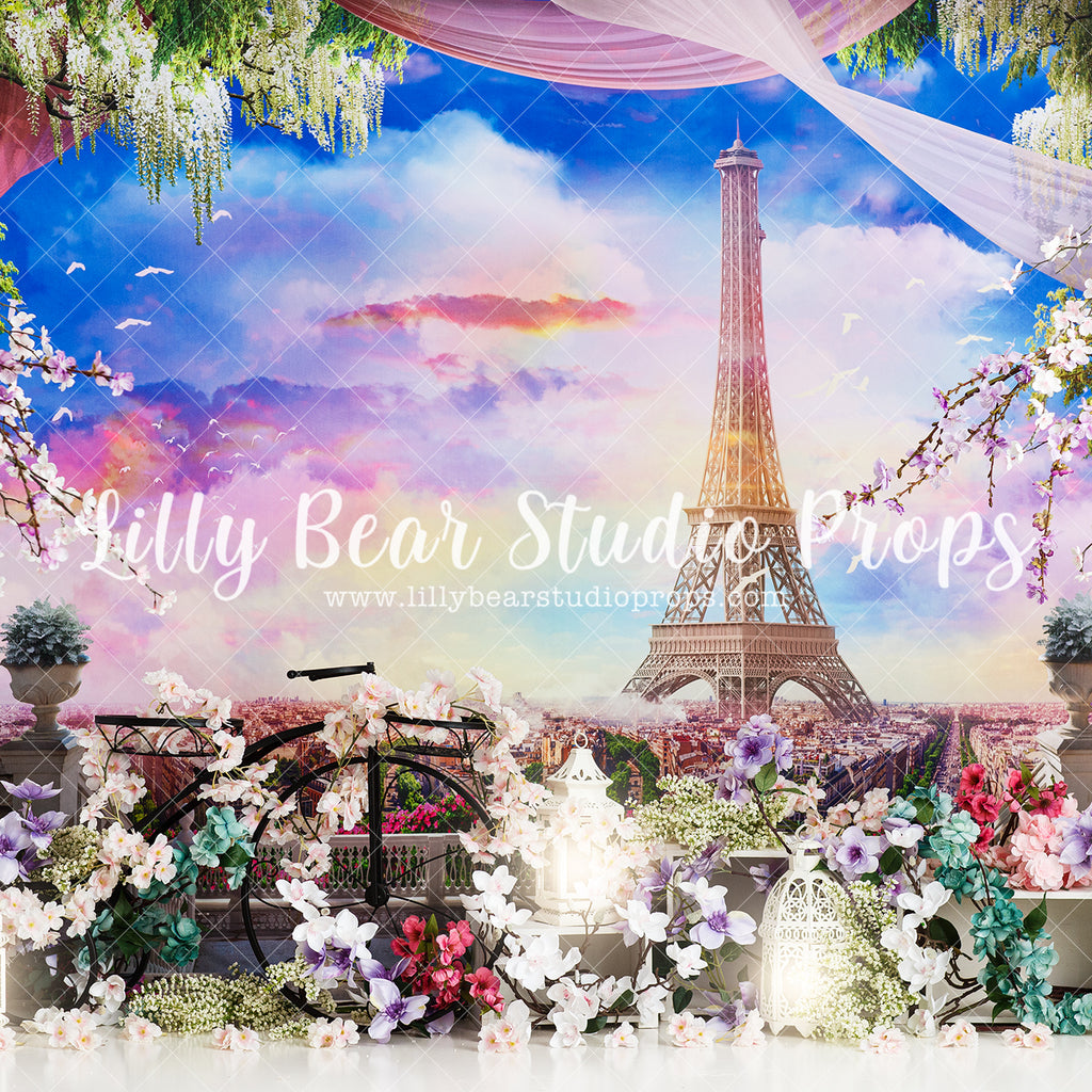 From Paris with Love - Lilly Bear Studio Props, eiffle tower, europe, FABRICS, france, french, french garden, french morning, french romance, garden, paris, paris garden, parisian, pretty garden