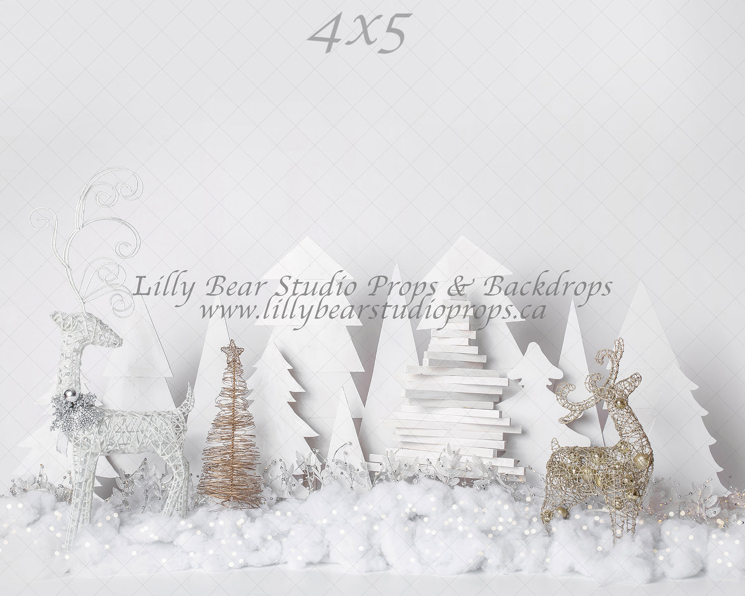 Frosted Forest Lights by EllaBean sold by Lilly Bear Studio Props, boys - cake smash - FABRICS - forest - frosted - gir