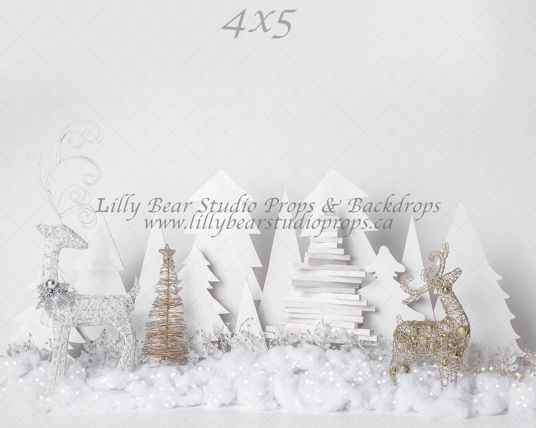 Frosted Forest Lights by EllaBean sold by Lilly Bear Studio Props, boys - cake smash - FABRICS - forest - frosted - gir