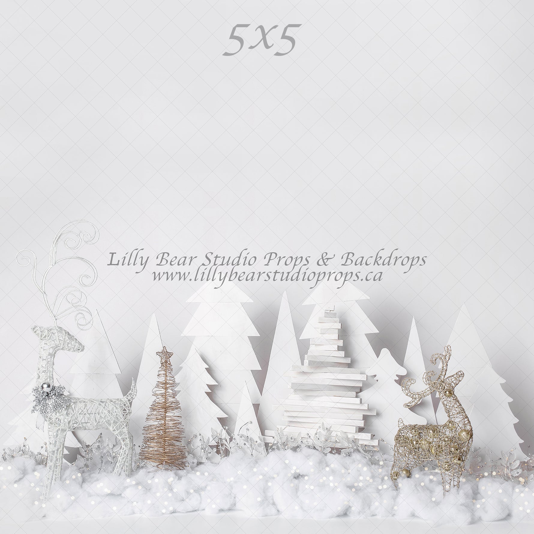 Frosted Forest Lights by EllaBean sold by Lilly Bear Studio Props, boys - cake smash - FABRICS - forest - frosted - gir