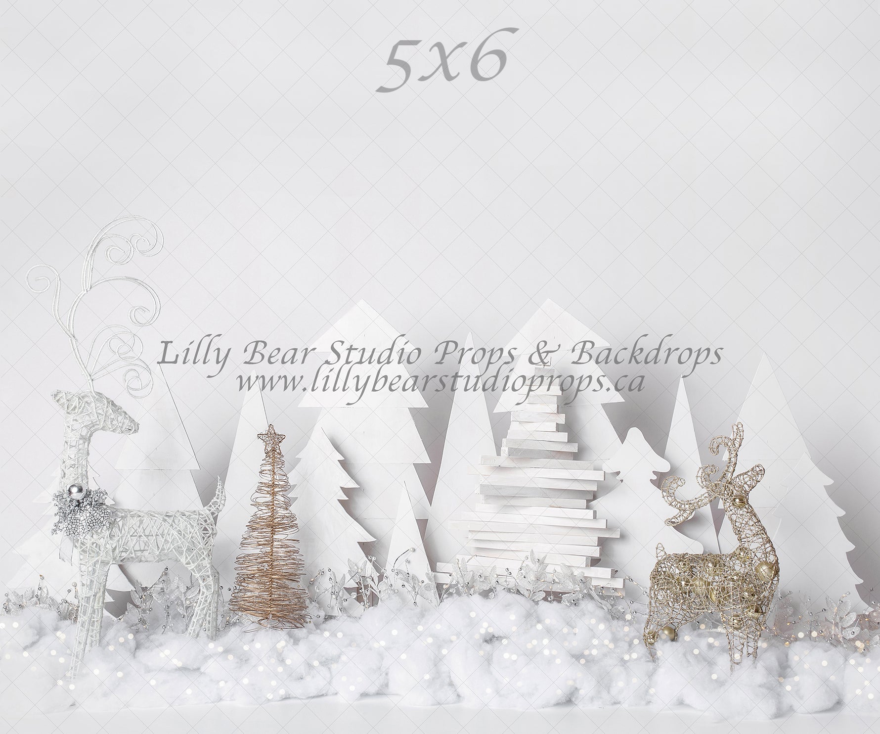 Frosted Forest Lights by EllaBean sold by Lilly Bear Studio Props, boys - cake smash - FABRICS - forest - frosted - gir