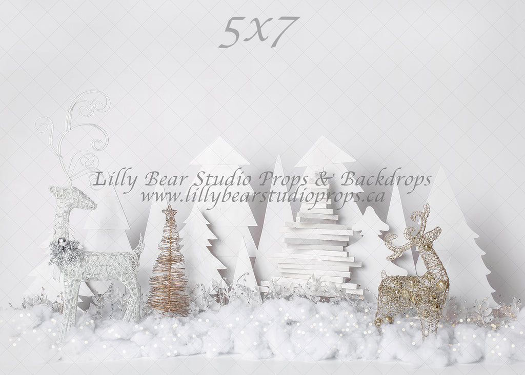 Frosted Forest Lights by EllaBean sold by Lilly Bear Studio Props, boys - cake smash - FABRICS - forest - frosted - gir