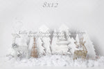 Frosted Forest Lights by EllaBean sold by Lilly Bear Studio Props, boys - cake smash - FABRICS - forest - frosted - gir