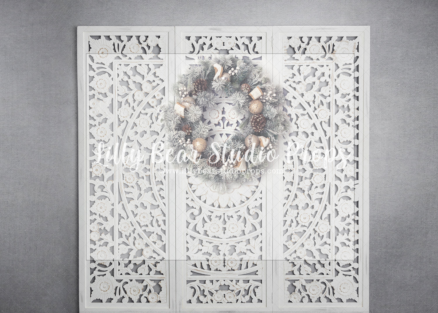 Frosty Headboard - Lilly Bear Studio Props, christmas, Cozy, Decorated, Festive, Giving, Holiday, Holy, Hopeful, Joyful, Merry, Peaceful, Peacful, Red & Green, Seasonal, Winter, Xmas, Yuletide