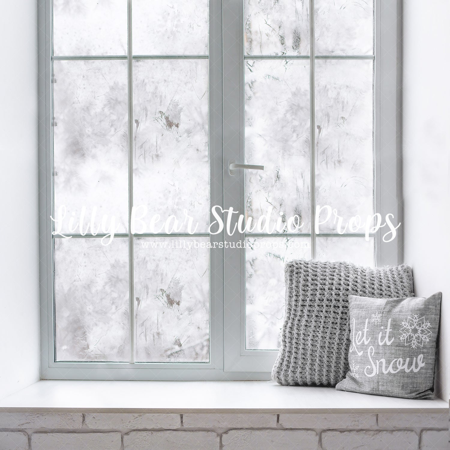 Frosty Window by Lilly Bear Studio Props sold by Lilly Bear Studio Props, christmas - holiday - winter
