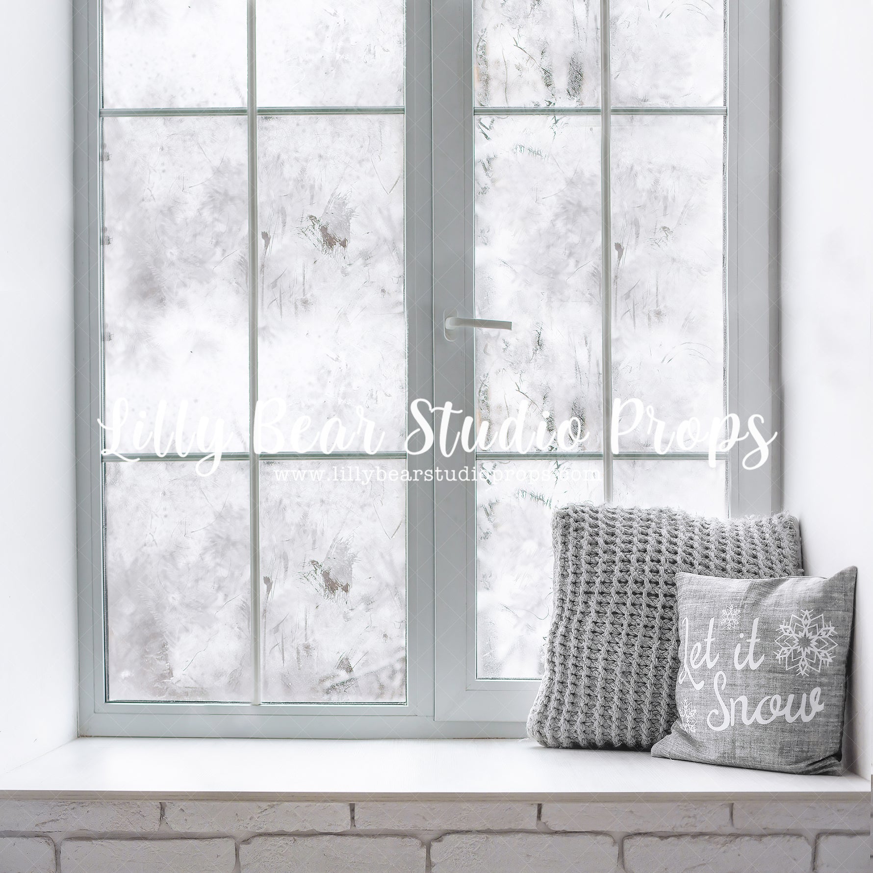 Frosty Window by Lilly Bear Studio Props sold by Lilly Bear Studio Props, christmas - holiday - winter